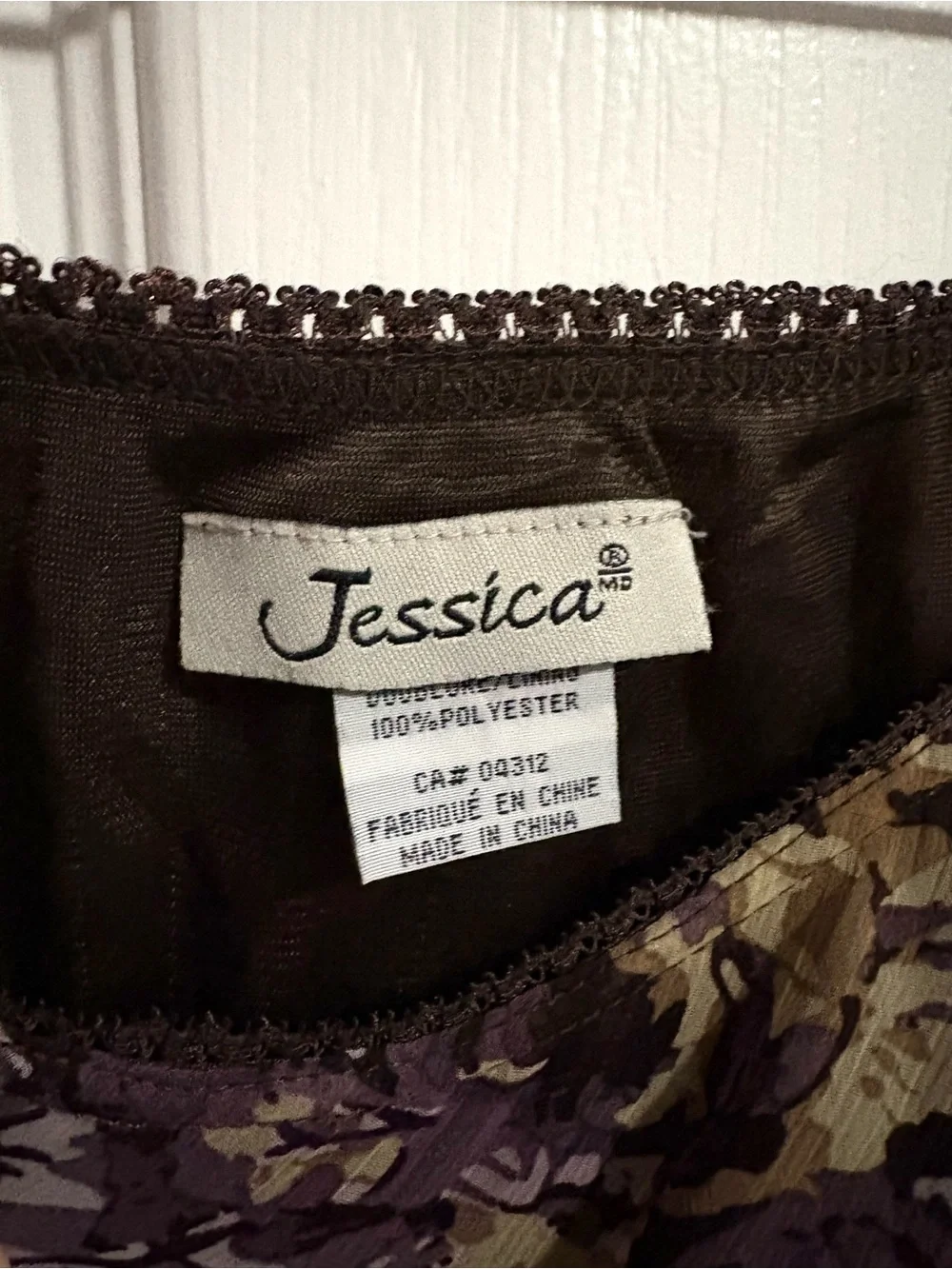 Asymmetrical Purple and Beige Floral Midi Skirt - Picture 2 of 4